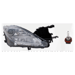 Replacement 2-Piece Kit Halogen Headlights, With bulb(s), Includes (1) Headlight and (1) Headlight Bulb, CAPA Certified