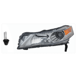 Replacement 2-Piece Kit, Driver Side HID/Xenon Headlight, With bulb(s), OE Replacement, Includes (1) Headlight and (1) Headlight Bulb