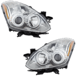 Replacement 4-Piece Kit, Driver and Passenger Side Halogen Headlight, With bulb(s), OE Replacement, Includes (2) Headlight and (2) Headlight Bulb - Image 2