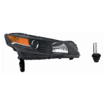 Replacement 2-Piece Kit HID/Xenon Headlights, With bulb(s), Includes (1) Headlight and (1) Headlight Bulb, CAPA Certified
