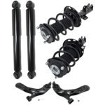 TrueDrive 6-Piece Kit Front, Driver and Passenger Side, Lower Control Arm, with Shocks and Loaded Struts, 4WD/FWD
