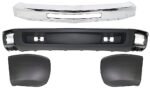 Replacement 4-Piece Kit, Front Bumper, Chrome, Includes (1) Bumper, (2) Bumper End, and (1) Valance