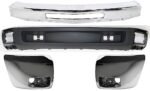Replacement 4-Piece Kit, Front Bumper, Chrome, Includes (1) Bumper, (2) Bumper End, and (1) Valance