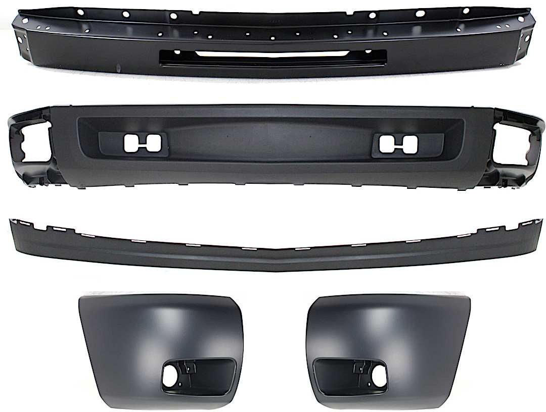kit-050117-51_1.jpg Replacement 5-Piece Kit, Front Bumper, Primed, Includes (1) Bumper, (2) Bumper End, and (2) Valance - Image 1