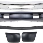 Replacement 5-Piece Kit, Front Bumper, Chrome, Includes (1) Bumper, (2) Bumper End, and (2) Valance