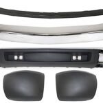 Replacement 5-Piece Kit, Front Bumper, Chrome, Includes (1) Bumper, (2) Bumper End, and (2) Valance