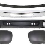 Replacement 5-Piece Kit, Front Bumper, Chrome, Includes (1) Bumper, (2) Bumper End, and (2) Valance