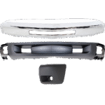 Replacement 3-Piece Kit, Front Bumper, Chrome, Includes (1) Bumper, (1) Bumper End, and (1) Valance