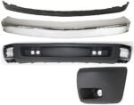 Replacement 4-Piece Kit, Front Bumper, Chrome, Includes (1) Bumper, (1) Bumper End, and (2) Valance