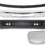 Replacement 4-Piece Kit, Front Bumper, Chrome, Includes (1) Bumper, (1) Bumper End, and (2) Valance