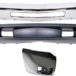 Replacement 3-Piece Kit, Front Bumper, For Models With Fog Lights, For Models With Tow Hook Holes, Chrome, Includes (1) Bumper, (1) Bumper End, and (1) Valance