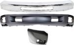Replacement 3-Piece Kit, Front Bumper, For Models With Fog Lights, For Models With Tow Hook Holes, Chrome, Includes (1) Bumper, (1) Bumper End, and (1) Valance