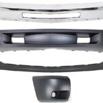 Replacement 4-Piece Kit, Front Bumper, Chrome, Includes (1) Bumper, (1) Bumper End, and (2) Valance