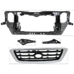 JC Whitney 4-Piece Kit Radiator Support Assembly Includes (2) Grille Bracket, (1) Grille Assembly and (1) Radiator Support