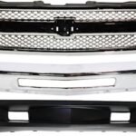 Replacement 5-Piece Kit, Grille Chrome, Includes (1) Bumper, (2) Bumper End, (1) Grille, and (1) Valance