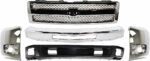Replacement 5-Piece Kit, Grille Chrome, Includes (1) Bumper, (2) Bumper End, (1) Grille, and (1) Valance