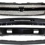 Replacement 8-Piece Kit, Grille Chrome, Includes (1) Bumper, (2) Bumper End, (1) Grille, (2) Headlight, and (2) Valance
