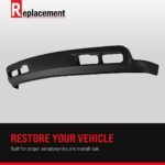 Replacement 7-Piece Kit Front Valance, Primed, Without Fog Lights, With Tow Hook Holes, includes Bumper, Bumper Ends, Grille and Headlights - Image 17