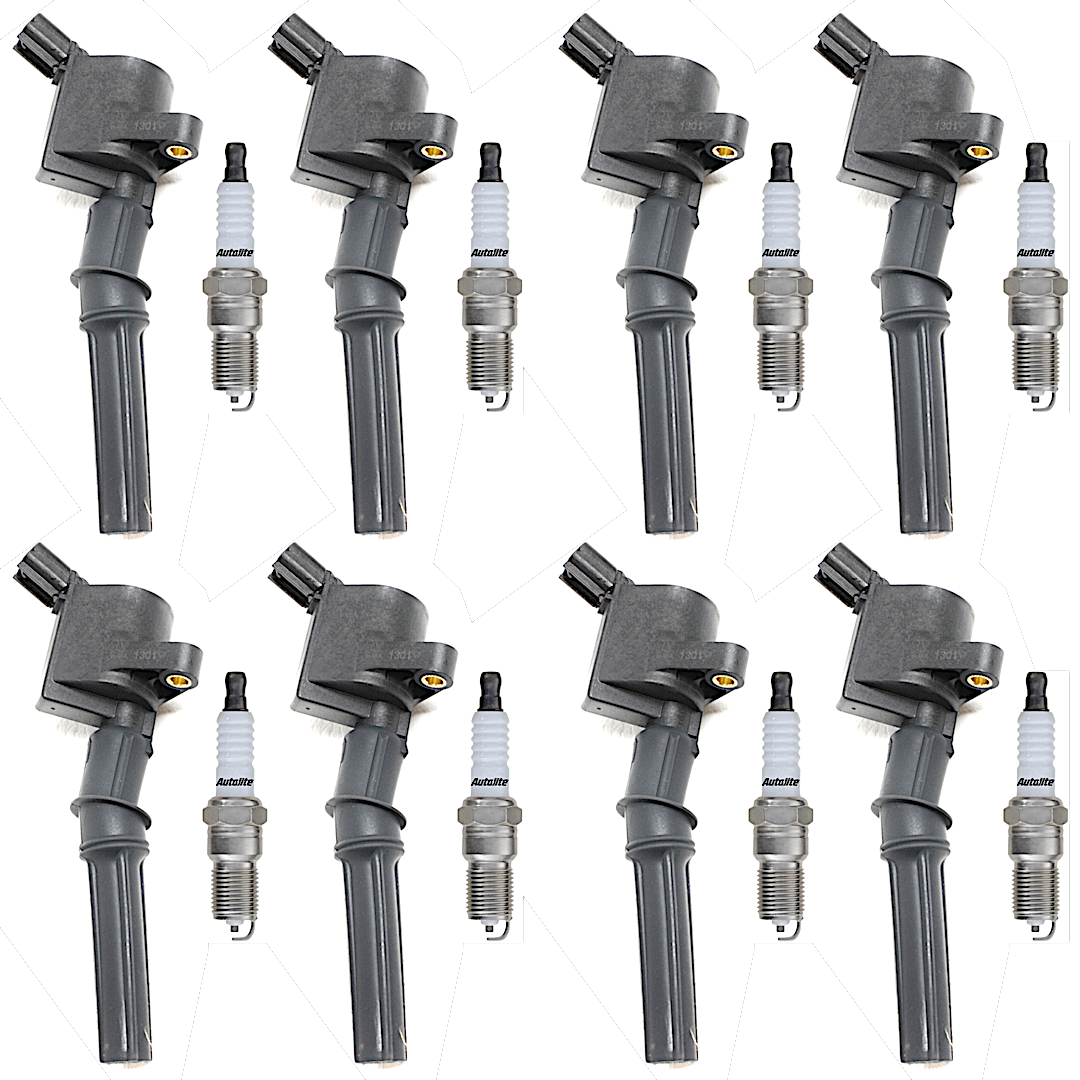 kit-052523-02_1.png DriveWire 16-Piece Kit Ignition Coil, (8 Cyl., 4.6L/5.4L Engines)/(10 Cyl., 6.8L Engine), Includes (8) Ignition Coil and (8) Spark Plug - Image 1