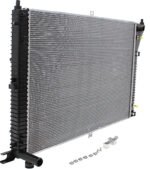 Replacement 2-Piece Kit Radiator, 4.0L Engine, Aluminum Core, Plastic Tank, includes Thermostat - Image 4
