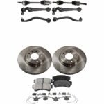 TrueDrive 10-Piece Kit Front Axle Assembly with Brake Discs, Brake Pad Set, and Control Arms, AWD, Automatic Transmission