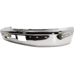 Replacement 5-Piece Kit, Front, Driver and Passenger Side Bumper, Chrome, Includes (1) Bumper, (2) Bumper Bracket, and (2) Bumper Trim - Image 11