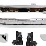Replacement 6-Piece Kit, Front Bumper, Sport Utility, For Models Without Sport Package, Chrome, Includes (1) Bumper, (2) Bumper Bracket, (2) Bumper End, and (1) Step Bumper
