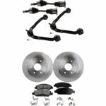 TrueDrive 8-Piece Kit Front, Driver and Passenger Side Axle Assembly, All Wheel Drive, R Series, Includes Brake Discs, Brake Pad Set, and Control Arms