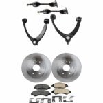 TrueDrive 8-Piece Kit Front, Driver and Passenger Side Axle Assemblies, 4WD, includes Brake Discs, Brake Pad Sets, and Control Arms