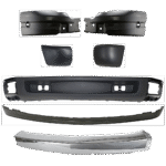 Replacement 7-Piece Kit Front, Lower Valance, Textured Includes (1) Bumper, (2) Valance and (4) Bumper End