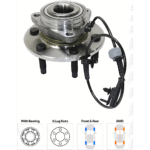 TrueDrive 2-Wheel Set Front, Driver and Passenger Side Wheel Hub with Axle Assemblies, Ball Joints, Control Arms, Steering Rack Boots, Sway Bar Links, and Tie Rod Ends - Image 16