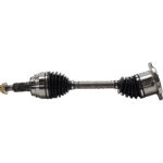 TrueDrive 2-Wheel Set Front, Driver and Passenger Side Wheel Hub with Axle Assemblies, Ball Joints, Control Arms, Steering Rack Boots, Sway Bar Links, and Tie Rod Ends - Image 2