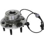 TrueDrive 2-Wheel Set Front, Driver and Passenger Side Wheel Hub with Axle Assemblies, Ball Joints, Control Arms, Steering Rack Boots, Sway Bar Links, and Tie Rod Ends - Image 8