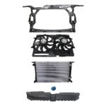 Replacement 5-Piece Kit Radiator Fan - Includes Radiator, Radiator Cap, Radiator Fan, Radiator Support, and Radiator Support Cover