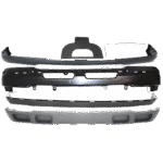 Replacement 5-Piece Kit, Front, Upper Primed Bumper Cover, Includes (1) Bumper, (1) Bumper Cover, (1) License Plate Bracket, and (2) Valance