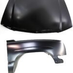 Replacement 2-Piece Kit, Front, Passenger Side Fender, Includes (1) Fender and (1) Hood