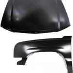 Replacement 2-Piece Kit, Front, Driver Side Fender, Includes (1) Fender and (1) Hood