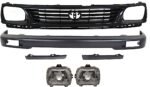 Replacement 6-Piece Kit, Front Bumper, Fleetside, RWD, Painted Black, Includes (1) Bumper, (1) Grille, (2) Headlight, and (2) Headlight Filler