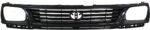 Replacement 6-Piece Kit, Front Bumper, Fleetside, RWD, Painted Black, Includes (1) Bumper, (1) Grille, (2) Headlight, and (2) Headlight Filler - Image 2