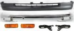 Replacement 6-Piece Kit, Front Bumper, Fleetside, RWD, Chrome, Includes (1) Bumper, (2) Bumper Bracket, (2) Turn Signal Light, and (1) Valance