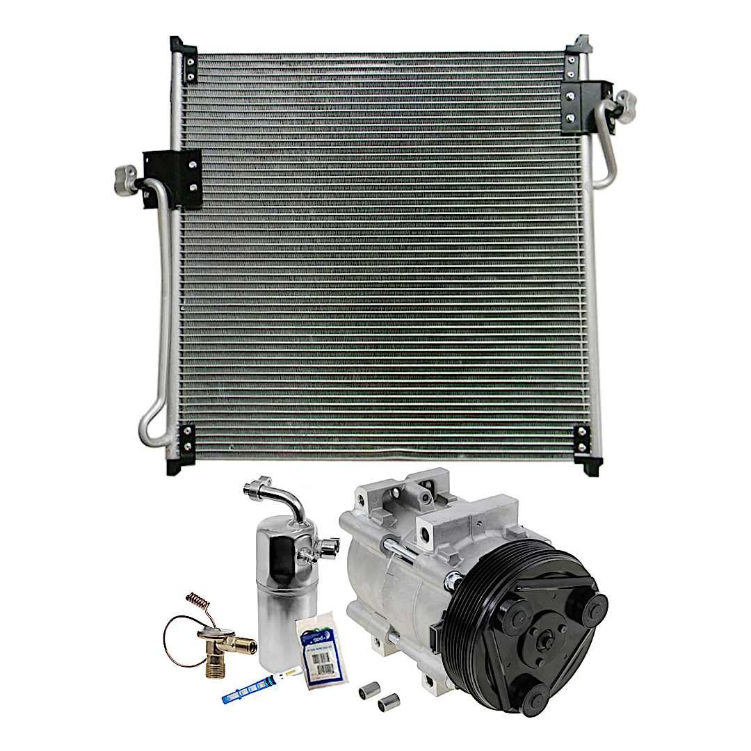 kit-061921-148_1.jpg DriveMotive 3-Piece Kit A/C Compressor, 6-Groove Pulley, includes A/C Condenser, and A/C Service Kit (A/C Accumulator, A/C Orifice Tube, and A/C O-Ring and Gasket Seal Kit) - Image 1