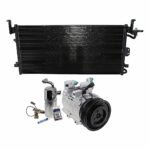 DriveMotive 3-Piece Kit A/C Compressor, 6-Groove Pulley, includes A/C Condenser, and A/C Service Kit (A/C Expansion Valve, A/C Receiver Drier, and A/C O-Ring and Gasket Seal Kit)