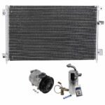 DriveMotive 3-Piece Kit A/C Compressor, 6-Groove Pulley, includes A/C Condenser, and A/C Service Kit (A/C Expansion Valve, A/C Receiver Drier, and A/C O-Ring and Gasket Seal Kit)