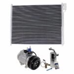 DriveMotive 3-Piece Kit A/C Compressor with A/C Condenser and A/C Service Kit, with Clutch, 6-Groove Pulley