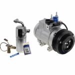 DriveMotive 2-Piece Kit A/C Compressor Kit, with Clutch, 6-Groove Pulley, For Models With FS20 Compressor Type and Rear Air Conditioning, includes A/C Service Kit