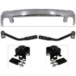 Replacement 5-Piece Kit Front, Driver and Passenger Side Bumper Bracket, (1) Bumper and (4) Bumper Bracket