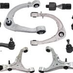 TrueDrive 10-Piece Kit Front, Driver and Passenger Side, Upper and Lower Control Arm, includes (4) Control Arm, (2) Sway Bar Link, and (4) Tie Rod End