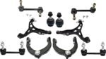TrueDrive 10-Piece Kit Front, Driver and Passenger Side, Upper and Lower Control Arm, includes (2) Ball Joint, (4) Control Arm, and (4) Sway Bar Link