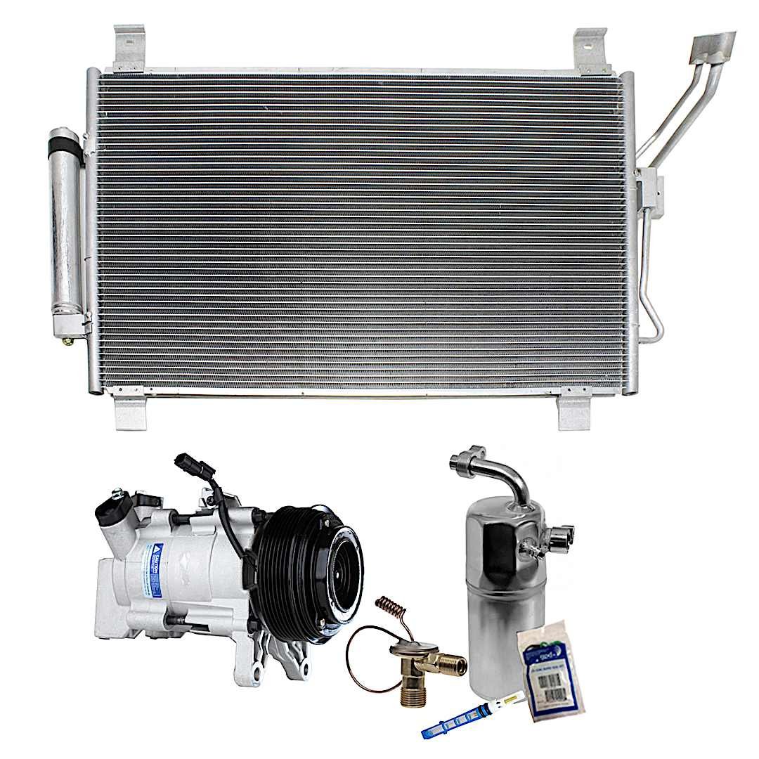 kit-063021-108_1.jpg DriveMotive 3-Piece Kit A/C Compressor, 7-Groove Pulley, includes A/C Condenser, and A/C Service Kit (A/C Expansion Valve, A/C Receiver Drier, and A/C O-Ring and Gasket Seal Kit) - Image 1