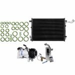 DriveMotive 3-Piece Kit A/C Compressor, 7-Groove Pulley, includes A/C Condenser, and A/C Service Kit (A/C Expansion Valve, A/C Expansion Valve, A/C Receiver Drier, and A/C O-Ring and Gasket Seal Kit)